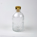 high quality cosmetic essential oil packaging round clear reed diffuser glass bottle